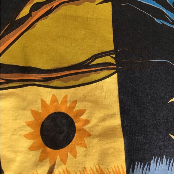 Van Gogh Museum Amsterdam Blue Wheat Fields Tee Shirt Small - Picture 2 of 7